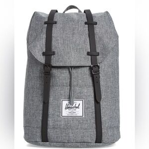 New Herschel Retreat Backpack Raven Crosshatch, Gray